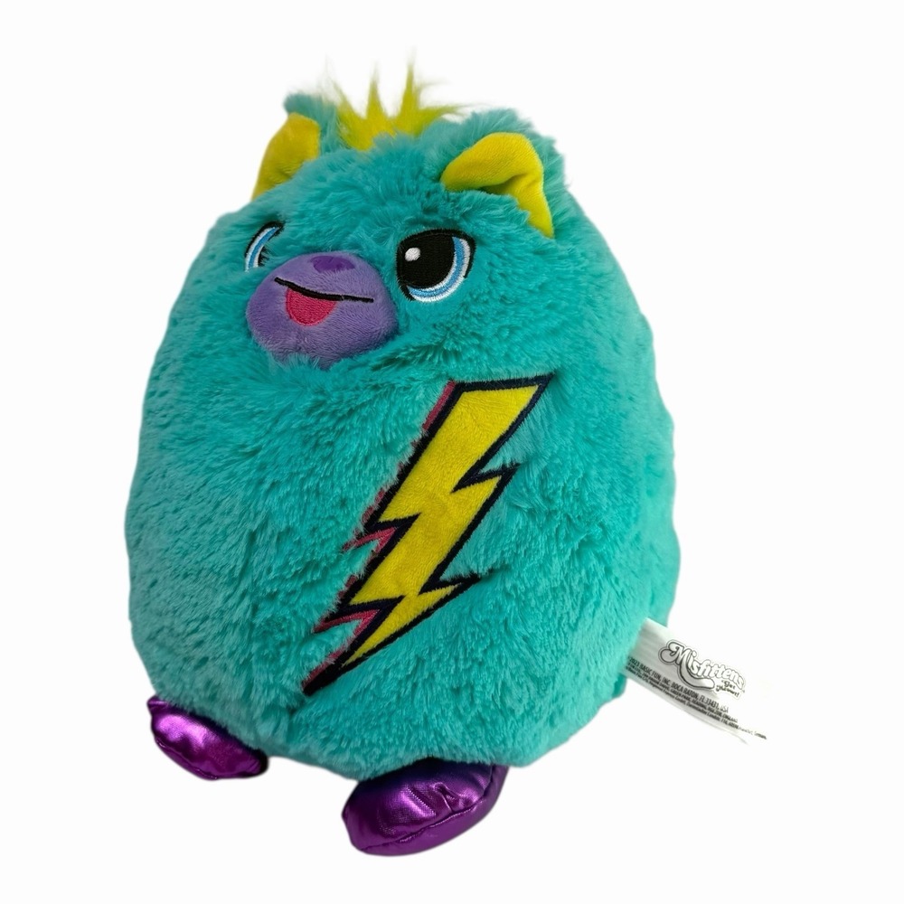 Misfittens Plush Cat "Bolt" 2023 Basic Fun‎ Teal Lightning Fantasy Kitty Toy